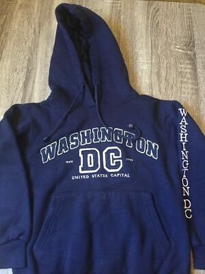 #ad Unisex Kids Stitched Washington D.C. Hoodie Blue Size Small Bin 1 $14.99