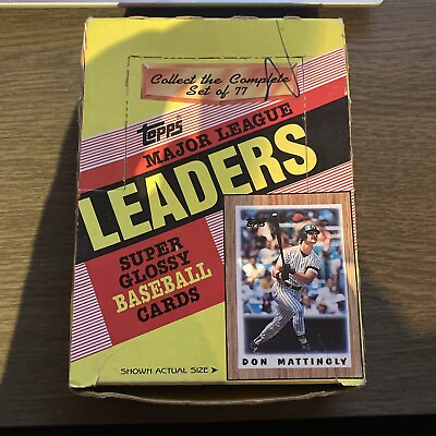 #ad 1987 Topps League Leaders Mini Baseball Card Lot $5.99