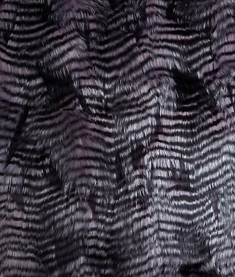#ad FAUX FUR Wild SHAGGY .5 2in Long Pile FEATHER Fabric 60quot;Wide Purple Swamphen $35.99