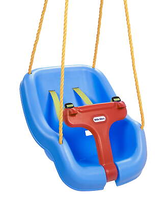 #ad Little Tikes 2 in 1 Snug and Secure Swing High Back Swing Blue $27.70