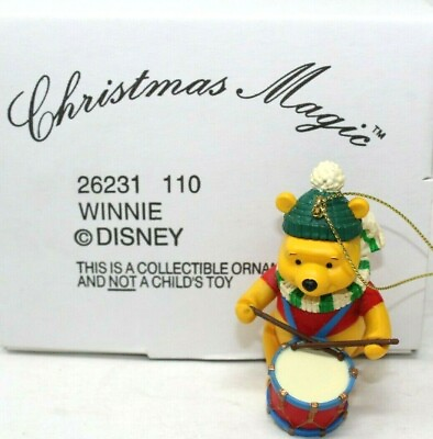 #ad Winne the Pooh Disney Christmas Magic Ornament 26231 110 W Box #D 45 $11.89
