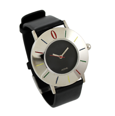 #ad Vintage ACME Studio “Minimal Color” Quartz Wrist Watch By FREDI BRODMANN $130.00