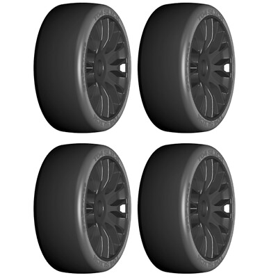 #ad GRP GTX04 XM3 1:8 GT T04 SLICK XM3 Soft Tire w 20 Spoked Black Wheel 4 $39.99