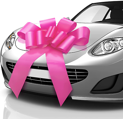 #ad Giant Car Bow Pink 30 Inch Big Gift Wrapping Bow for Large Gift Decoration G $30.50