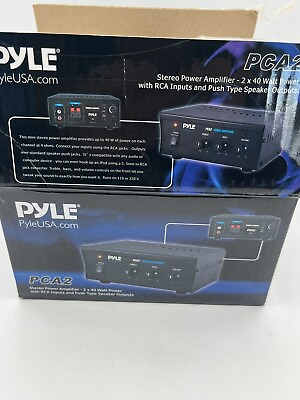 #ad Pyle 2x120W Power Amplifier System PCA4 $20.00