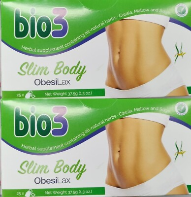 #ad Bio3 Weight Control TeaSlimming Slim BodyWeight Control Detox2 Pack 50 bags $200.99
