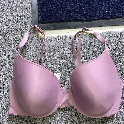 #ad Victoria’s Pink Secret 34D Push Up Wire Bra Pretty Purple Bra $11.95