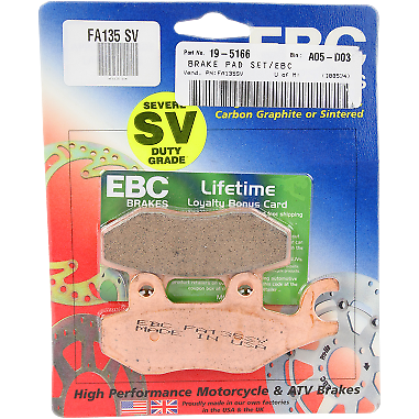 #ad EBC FA135SV EBC DISC PAD SET $33.35