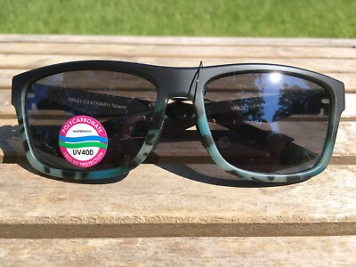 #ad RAZE Eyewear Sunglasses Castaway Black Teal Camo 29921 WM152 $17.95