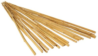 #ad #ad 25 Pack Bamboo Plant Stakes 3 Foot Garden Wooden Natural Sticks Hydrofarm Brand $18.50