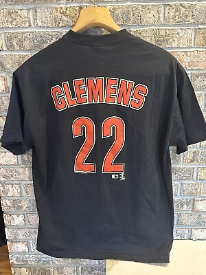 #ad Vintage Roger Clemens #22 Houston Astros Men’s XL Black Jersey T Shirt $22.99