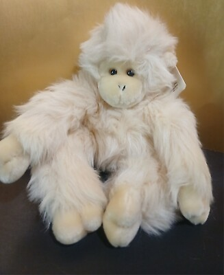 #ad Vintage Monkey Plush Stuffed Animal 13quot; Beta Toys White Gorilla Ape Estate Find $24.99