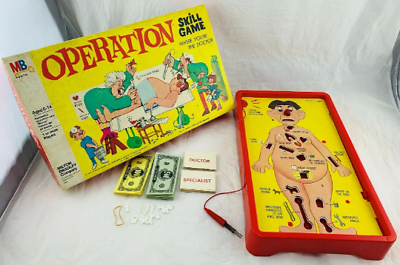 #ad 1965 Operation Game by Milton Bradley Complete and Working in Very Good Cond $39.99