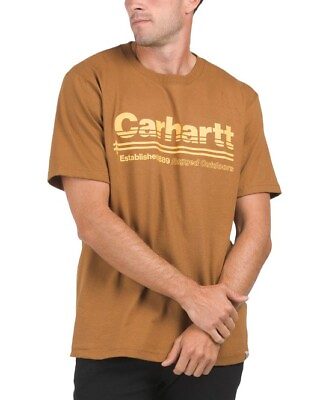 #ad Carhartt Men#x27;s T Shirt XL Relaxed Fit Heavyweight Rugged Outdoors Work Grind NWT $22.99