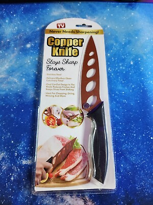 #ad NEW Copper Knife Never Needs Sharpening As Seen On Tv $5.00
