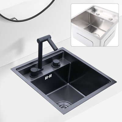 #ad Square Covered Stainless Steel Hidden Kitchen Sink Wear resistant Indoor Outdoor $290.00