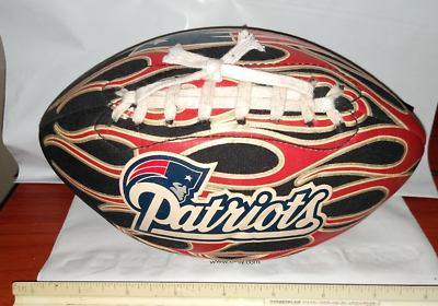 #ad Waterproof New England Patriots 9quot; water Proof football Rare Flames 2008 read $19.85