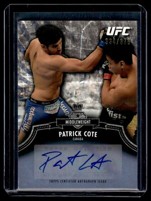 #ad 2012 Topps UFC Bloodlines Certified Auto Issue 378 Patrick Cote #A PC $9.99