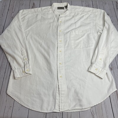#ad Vintage Structure Le Collezioni Minimalist Y2K Button Down Shirt Mens Large $19.95