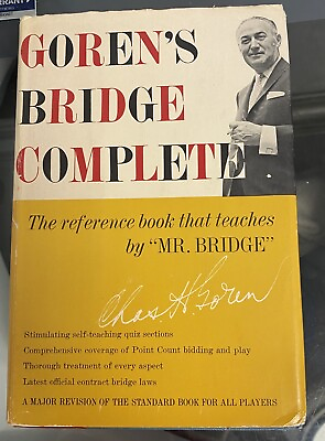 #ad Goren#x27;s Bridge Complete Charles Goren Hardcover Dust Jacket 1963 $18.00
