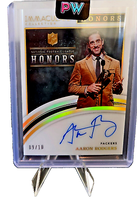 #ad 2022 Immaculate Honors Gold 10 Aaron Rodgers Auto Free Shipping Pack Fresh $888.12