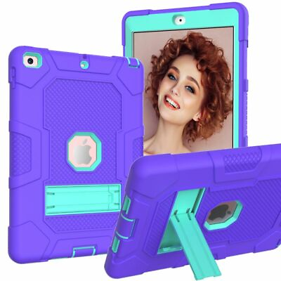 #ad For New iPad 9.7quot;2018 2017 Kids Armor Heavy Duty Silicone Hard Protective Cover $23.98