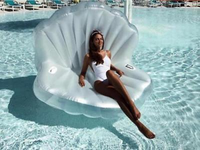 #ad Water inflatable toy shell floating row floating bed mount swimming ring $117.90
