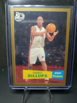 #ad 2007 08 Gold Topps 1957 58 Variations Pistons #17 Chauncey Billups #d 1267 2007 $10.15