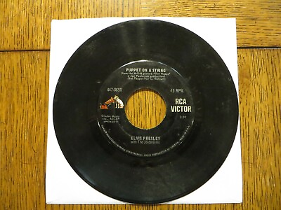 #ad Elvis Presley – Puppet On A String 1965 RCA Victor 447 0650 7quot; Single G Generic $14.00