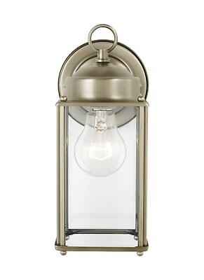 #ad Generation Lighting 8593 965 New Castle Clear Glass Outdoor Wall Sconce Light... $86.36