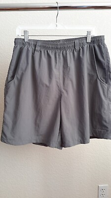 #ad Columbia Womens Size L 8L Gray Shorts PFG Omni Shade Drawstring Have a Flaw $18.99