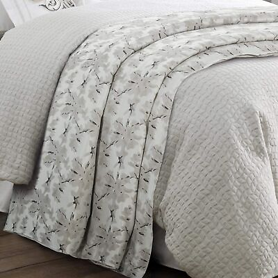 #ad HiEnd Accents Warshack Inkblot Duvet Cover Super King Size Silver and Gray ... $157.02