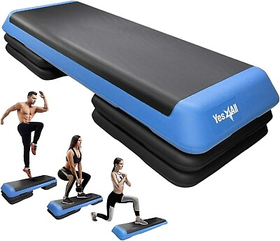 #ad Yes4All Adjustable Workout Aerobic Exercise Step Platform Health Club Size $59.99
