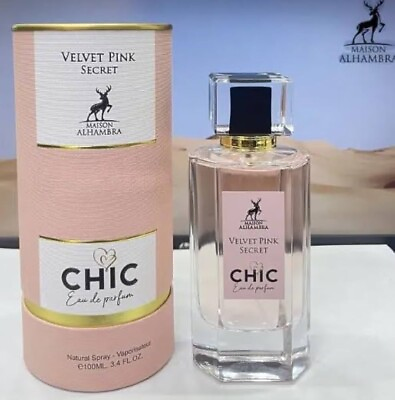 #ad Velvet Pink Secret Chic EDP Perfume By Maison Alhambra 100ML🥇Rich UAE Version🥇 $39.99