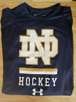 #ad Notre Dame Hockey Under Armour Tech Tee Size L $10.00