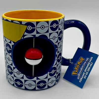 #ad Pokemon Pikachu Ceramic Spinner Mug 20oz Nintendo Collectors Coffee Mug $9.99
