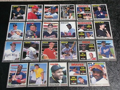 #ad 1992 Baseball Card Magazine Hand Cut Cards Pick Choose Complete $0.99