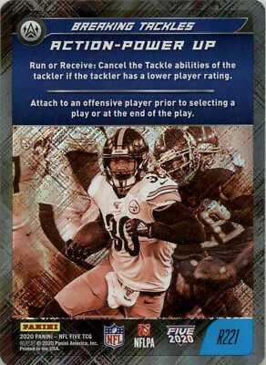#ad 2020 Panini NFL Five Foil TCG A James Conner #R221 Pittsburgh Steelers $2.99