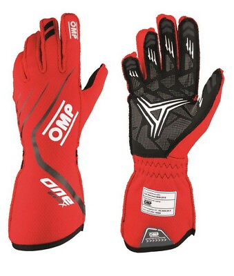 #ad NEW OMP One Evo X FIA 8856 2018 Racing Rally Gloves RED GBP 177.90