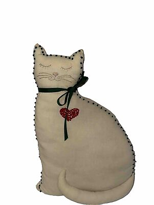 #ad Embroidered Cat Pillow $19.00