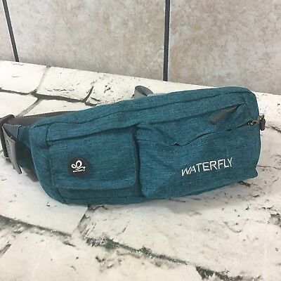 #ad Waterfly Fanny Pack Unisex Blue Water Resistant Waist Bag Nylon Adjustable $19.99