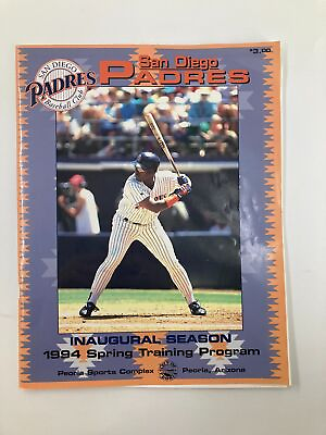 #ad 1994 San Diego Padres Baseball Club Spring Training Program $22.38