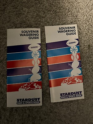 #ad STARDUST RACE AND SPORTS BOOK SOUVENIR WAGERING GUIDE NEW FREE SHIPPING $30.00