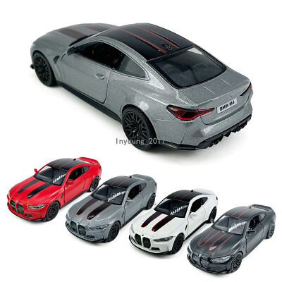 #ad 1 36 Scale BMW M4 CSL Diecast Model Car Metal Pull Back Vehicle Boys Toys Kids $15.16