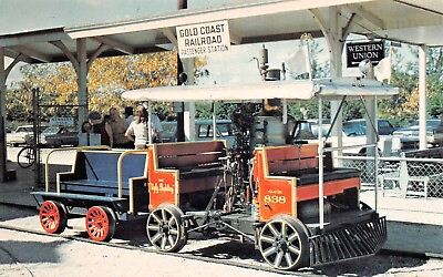 #ad Miami FL Florida Gold Coast Railroad Train Smallest Locomotive Vtg Postcard D5 $3.95