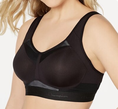 #ad #ad Champion Black bra Motion Control Underwire High Impact Sportswomen Size 36 DD. $22.50