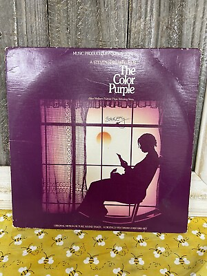 #ad The Color Purple Soundtrack 2LPs Purple 1985 Qwest Quincy Jones Play Tested EX $19.99