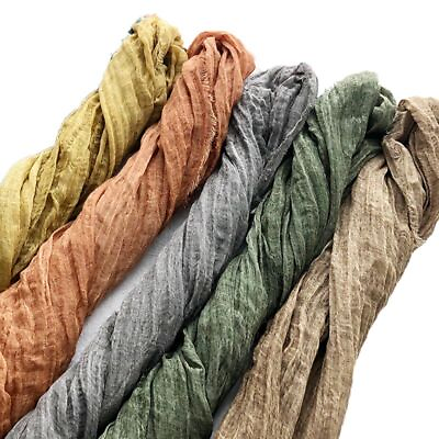 #ad Women Linen Cotton Tassel Scarf Japanese Style Scarves Autumn Warm Shawls 1Pc $15.65