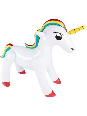 #ad Smiffys Inflatable Unicorn White $20.11