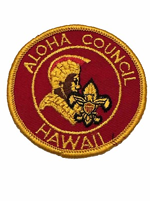 #ad Aloha Council Patch Hawaii BSA Boy Scouts Embroidered Badge Insignia Emblem $2.35